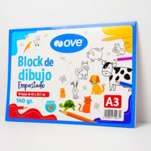 Block Dibujo A3  16 hojas  140 Gr