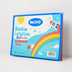 Block Cartulina 31.5x23.5 15 hjs  150grs Multicolor