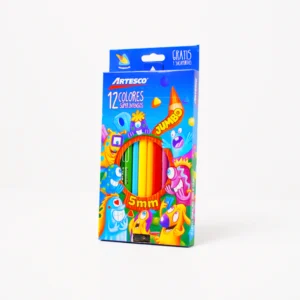 Lapiz 12 Colores Super Intenso Jumbo + tajador