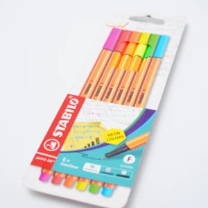 Marcador Fineliner 6 colores