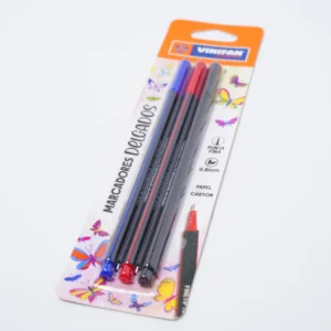 Marcador Fineliner 3 colores