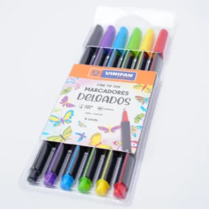 Marcador Fineliner 6 colores