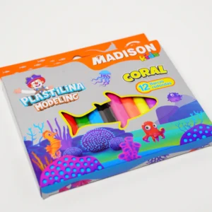 Plastilina Coral Redonda 12 Colores
